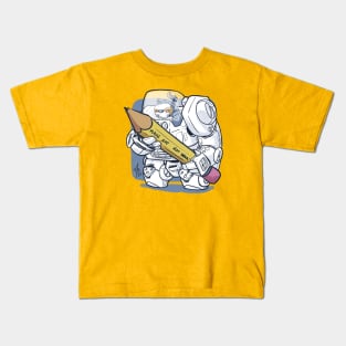 Make art bot Kids T-Shirt